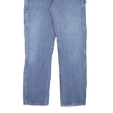 DICKIES Carpenter Workwear Womens Jeans Blue Slim Straight Stone Wash W24 L30