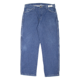 DICKIES Carpenter Workwear Mens Jeans Blue Relaxed Tapered W36 L32