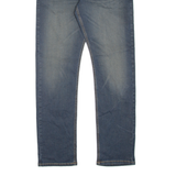 WRANGLER Athletic Fit Mens Jeans Blue Slim Tapered Stone Wash W30 L32