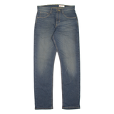 WRANGLER Athletic Fit Mens Jeans Blue Slim Tapered Stone Wash W30 L32
