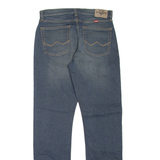 WRANGLER Athletic Fit Mens Jeans Blue Slim Tapered Stone Wash W30 L32