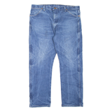 WRANGLER Mens Jeans Blue Regular Straight Stone Wash W40 L30