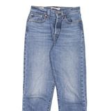 LEVI'S Wedgie BIG E Womens Jeans Blue Regular Straight Stone Wash W26 L28