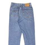 LEVI'S Wedgie BIG E Womens Jeans Blue Regular Straight Stone Wash W26 L28