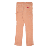 DICKIES Carpenter Workwear Womens Jeans Pink Slim Straight W30 L31