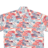 HIGH SEAS Mens Hawaiian Shirt Red Crazy Pattern L