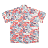 HIGH SEAS Mens Hawaiian Shirt Red Crazy Pattern L