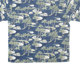 HALF MOON BAY Mens Hawaiian Shirt Blue Floral XL