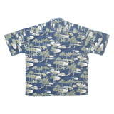 HALF MOON BAY Mens Hawaiian Shirt Blue Floral XL