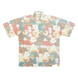 CAMPIA MODA Mens Hawaiian Shirt Pink Floral M