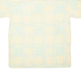BEACHCLUB Mens Hawaiian Shirt Yellow Crazy Pattern M