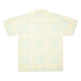 BEACHCLUB Mens Hawaiian Shirt Yellow Crazy Pattern M