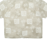 JAMAICA JAXX Mens Hawaiian Shirt Beige Floral 2XL