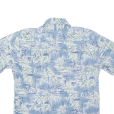 CAMPIA MODA Mens Hawaiian Shirt Blue Floral M