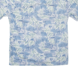 CAMPIA MODA Mens Hawaiian Shirt Blue Floral M