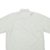 BAMBOO CAY Mens Hawaiian Shirt Beige Floral S