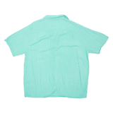 CARIBBEAN Mens Plain Shirt Blue L