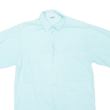 TRAMPS Mens Plain Shirt Blue S