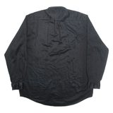 NAUTICA Mens Plain Shirt Black Long Sleeve XL