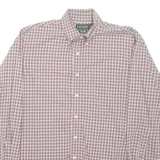 LAUREN RALPH LAUREN Mens Shirt Red Check Long Sleeve XL