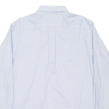 LAUREN RALPH LAUREN Mens Shirt Blue Check Long Sleeve L