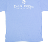 CHAMPION John Hopkins University Mens T-Shirt Blue USA L