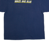 NIKE TEAM Maize And Blue Michigan Mens T-Shirt Blue USA XL