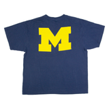 NIKE TEAM Maize And Blue Michigan Mens T-Shirt Blue USA XL