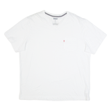 LEVI'S Mens T-Shirt White V-Neck 2XL