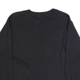 CHAMPION Mens T-Shirt Black Long Sleeve M