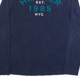 TOMMY HILFIGER Mens T-Shirt Blue Long Sleeve M