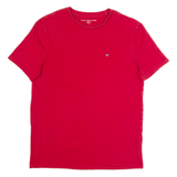 TOMMY HILFIGER Mens T-Shirt Red M