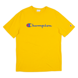 CHAMPION Mens T-Shirt Yellow L