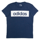 ADIDAS Mens T-Shirt Blue L