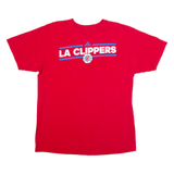ADIDAS LA Clippers Mens T-Shirt Red USA L