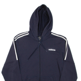 ADIDAS Mens Black Hoodie Full Zip M