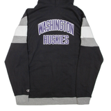 CHAMPION Washington Huskies Mens Black Hoodie USA XL
