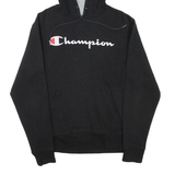 CHAMPION Mens Black Hoodie S