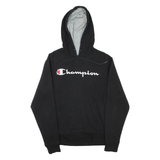 CHAMPION Mens Black Hoodie S