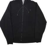 CHAMPION Mens Black Hoodie L