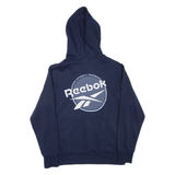 REEBOK Mens Blue Hoodie M