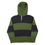 LEVI'S Button Neck Mens Green Hoodie M