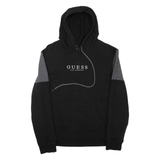 GUESS Mens Black Hoodie L