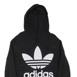 ADIDAS Womens Black Hoodie UK 22