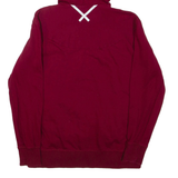 ADIDAS Womens Maroon Hoodie UK 14