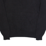 NAUTICA Mens Patterned Jumper Black Argyle Tight Knit M