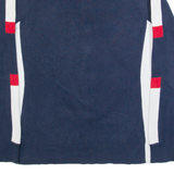 TOMMY HILFIGER Womens Cardigan Blue High Neck Tight Knit L