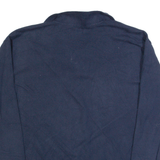 TOMMY HILFIGER Mens Jumper Blue Collared Tight Knit M