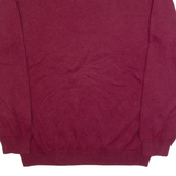CHAPS Mens Jumper Maroon V-Neck Tight Knit M