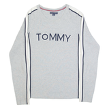 TOMMY HILFIGER Womens Jumper Grey Tight Knit M